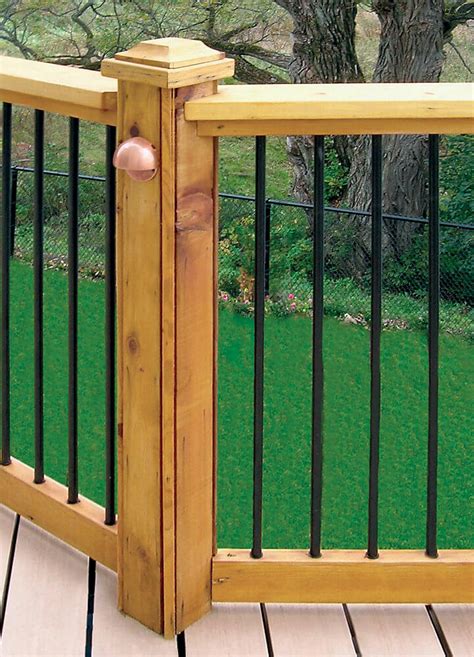 metal baluster brackets|baluster for deck railing.